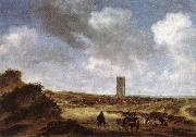 RUYSDAEL, Salomon van View of Egmond aan Zee f oil painting reproduction